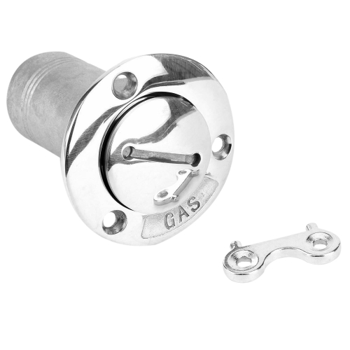 thumbnail image 2 of 316 Stainless Steel Boat Deck Fuel Filler Port | 1-1/2 Inch GAS Keyless Refueling Neck For Yacht & RV 2 of 14