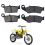 Motorcycle Front and Rear Brake Pads Disc Brake Pads for RM125 06-09 DRZ400E 2000- 2007 DRZ400S 2000- 2017 2