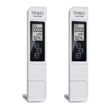2X EC Meter Digital Water Quality Tester 0-9999 PPM Measurement Range Water Purity Temperature Meter Tester