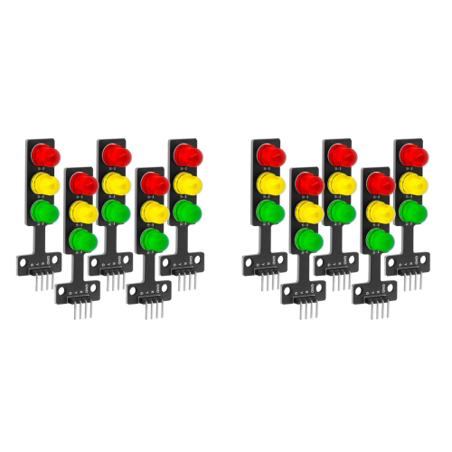 10x LED Traffic Light Module DIY Mini Traffic Light 3.3-5V Compatible with for