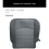 For Ram 1500 2500 3500 2013 2014 2015 - 2018 Driver Bottom Fabric Seat Cover Replacement Gray 4