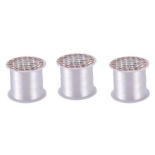 3X 0.2mm Diameter Clear Nylon Fish Fishing Line Spool Beading String
