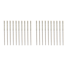 40Pcs 0.8mm Diamond Coated Tipped Tip Twist Drill Bit for Glass Jewelry Stone Tile