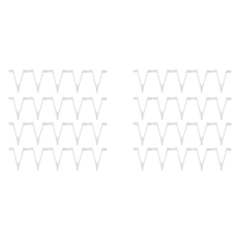 40 Pcs Pool Supplies V-Clip Butterfly Telescopic Pole Fixing Clip Used for Pool Vacuum Handle Net Brush Pole
