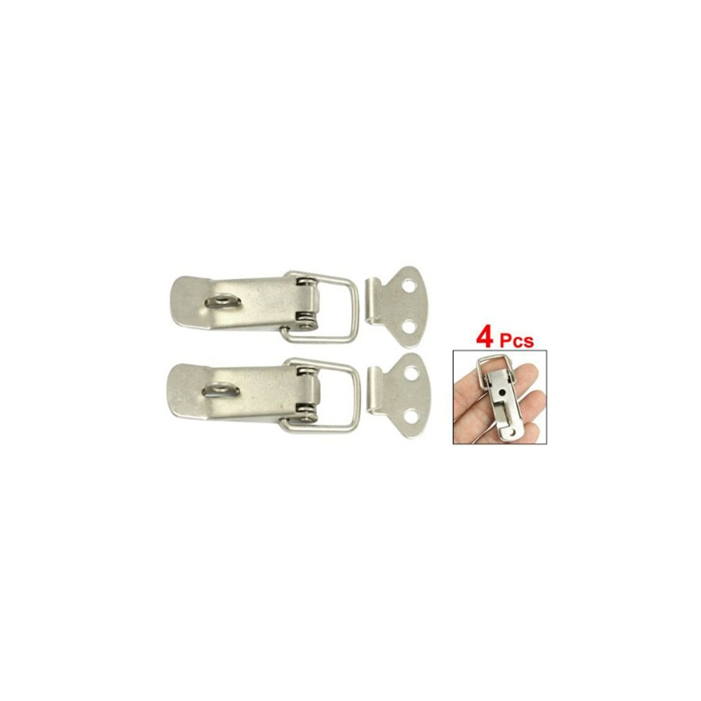 4 Pcs Hardware Cabinet Boxes Spring Loaded Latch Catch Toggle Hasp