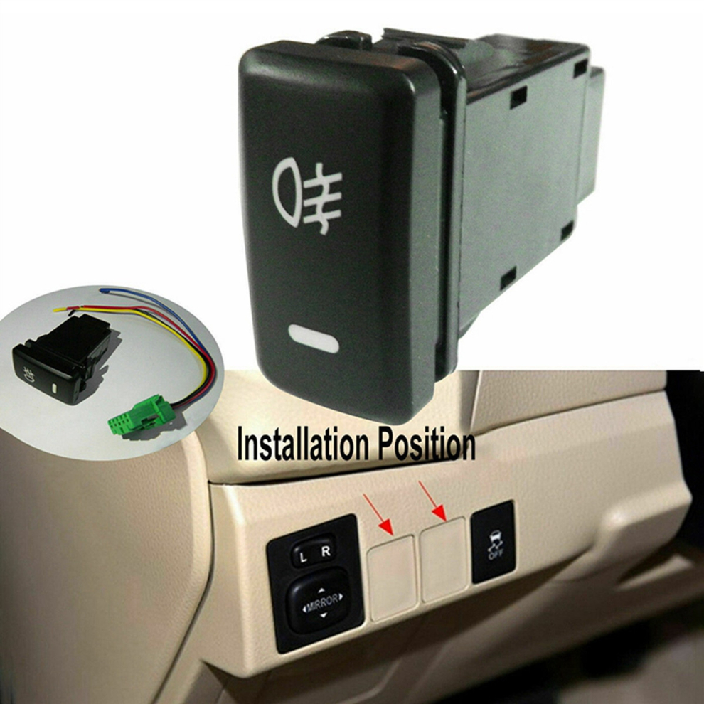 20X 4-Pole 12V Push Button Switch With Led Background Indicator S For Fog S Drl Led Bar(33X22mm) Light 4851069249147