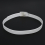 Unisex Stylish Candy Colours Silicone Plastic belt white 5
