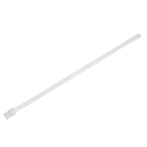 Unisex Stylish Candy Colours Silicone Plastic belt white 2