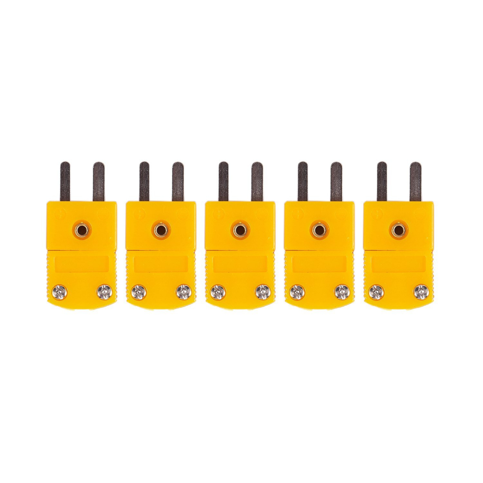 5Pcs Rtd Circuits K Type Temperature Sensor Thermocouple Plugs Yellow 4851069251140