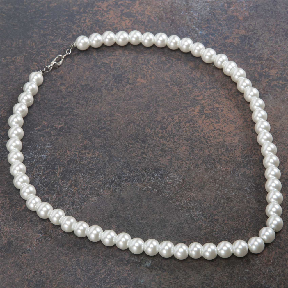 Photos - Pendant / Choker Necklace Charm Pearl Necklace w. Metal Clasp