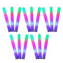 15 Pcs LED Glow Sticks Bulk Foam Stick Glow Batons with 3 Modes Flashing Effect,Glow in the Dark Party Supplies