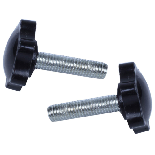 2 Pcs M8 x 30mm Male Thread 32mm Star Head Clamping Knob Black 2