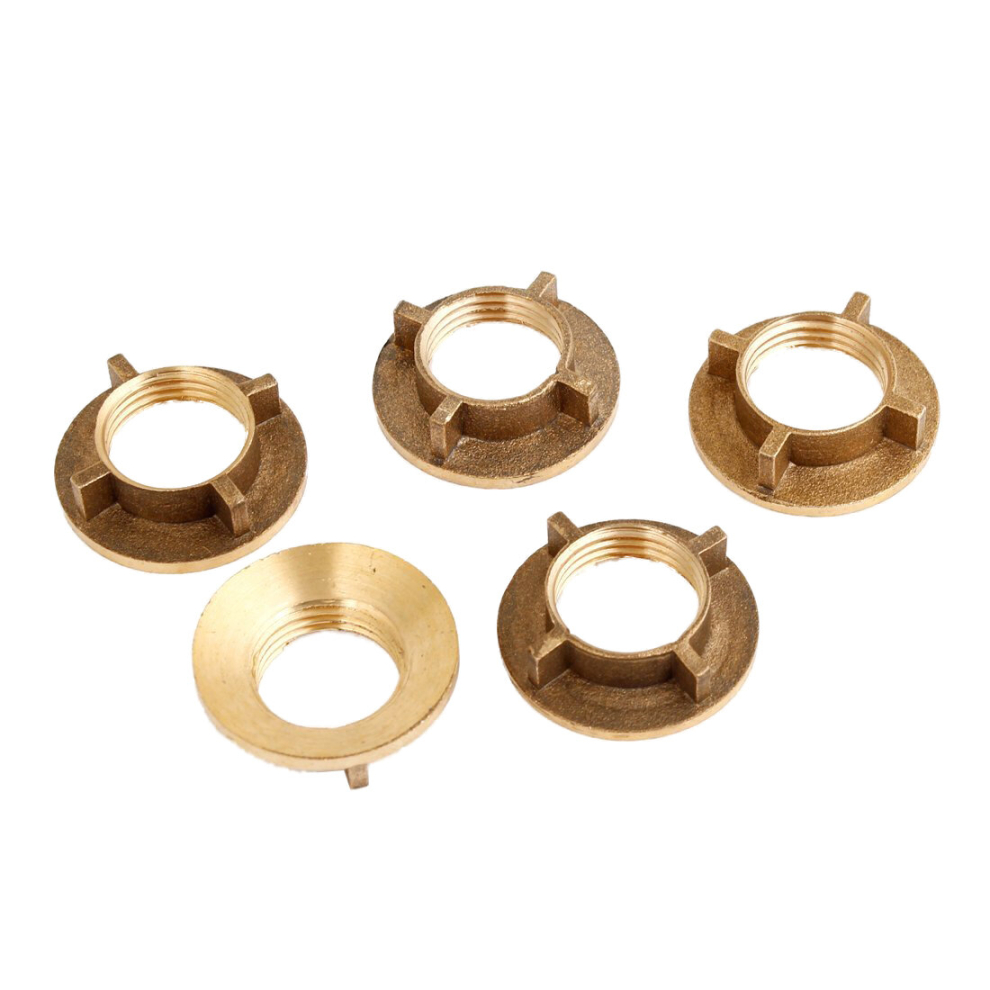 5 Pcs Brass 1/2"Pt Threaded Household Water Tap Faucet Nuts 4851069251027