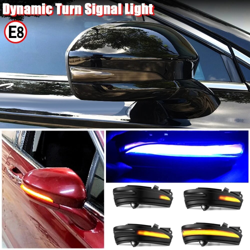 For Mondeo MK5 2014-2019 Car LED Dynamic Side Rearview Mirror Light Turn Signal Light Blue Blinker Indicator 2