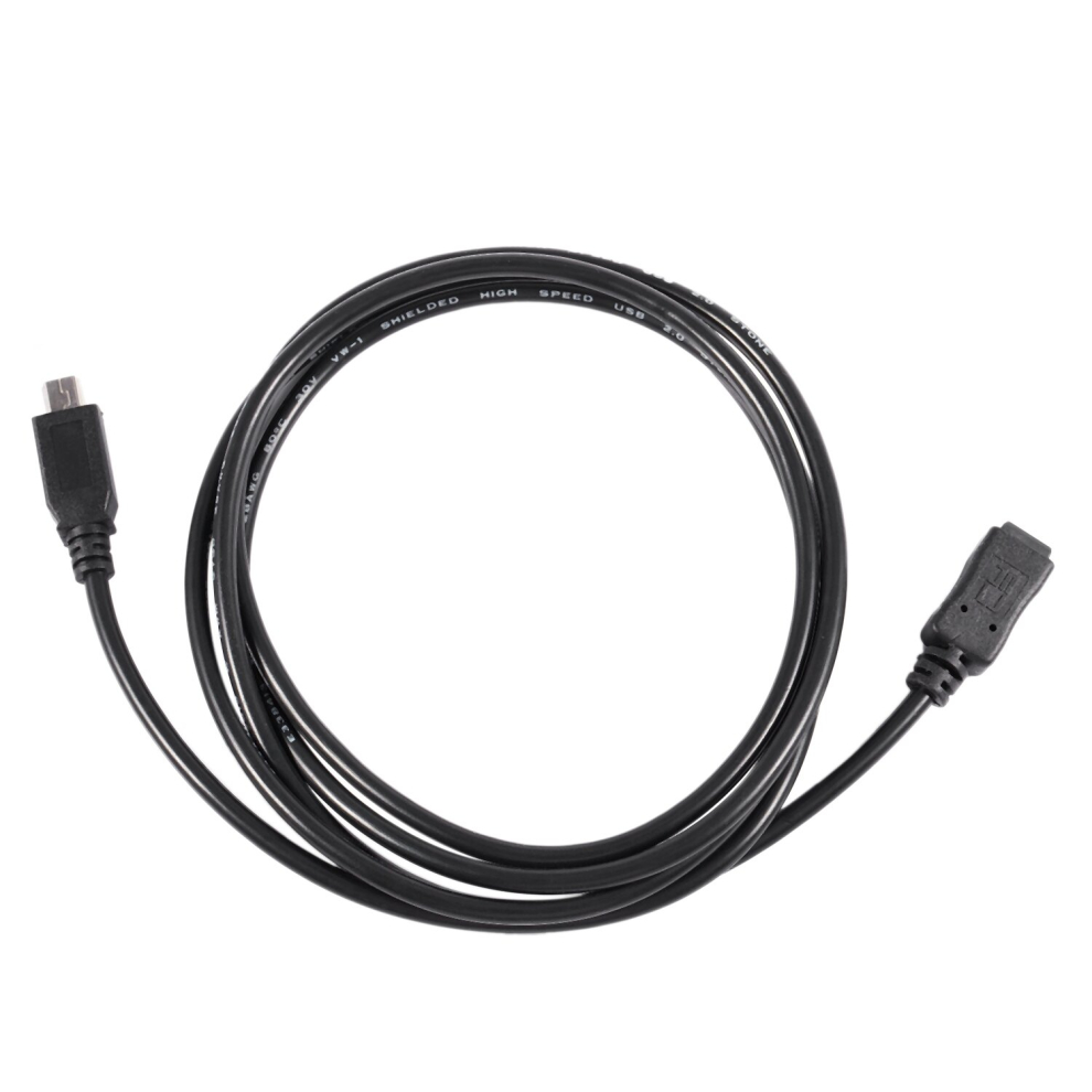 1.5M Mini Usb B 5Pin Male To Female Extension Cable Cord Adapter Black 4851069290644