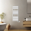 NRG (White, 1200x450mm) Pre-filled Electric Heated Towel Rail Radiator Flat Panel Thermostatic 1