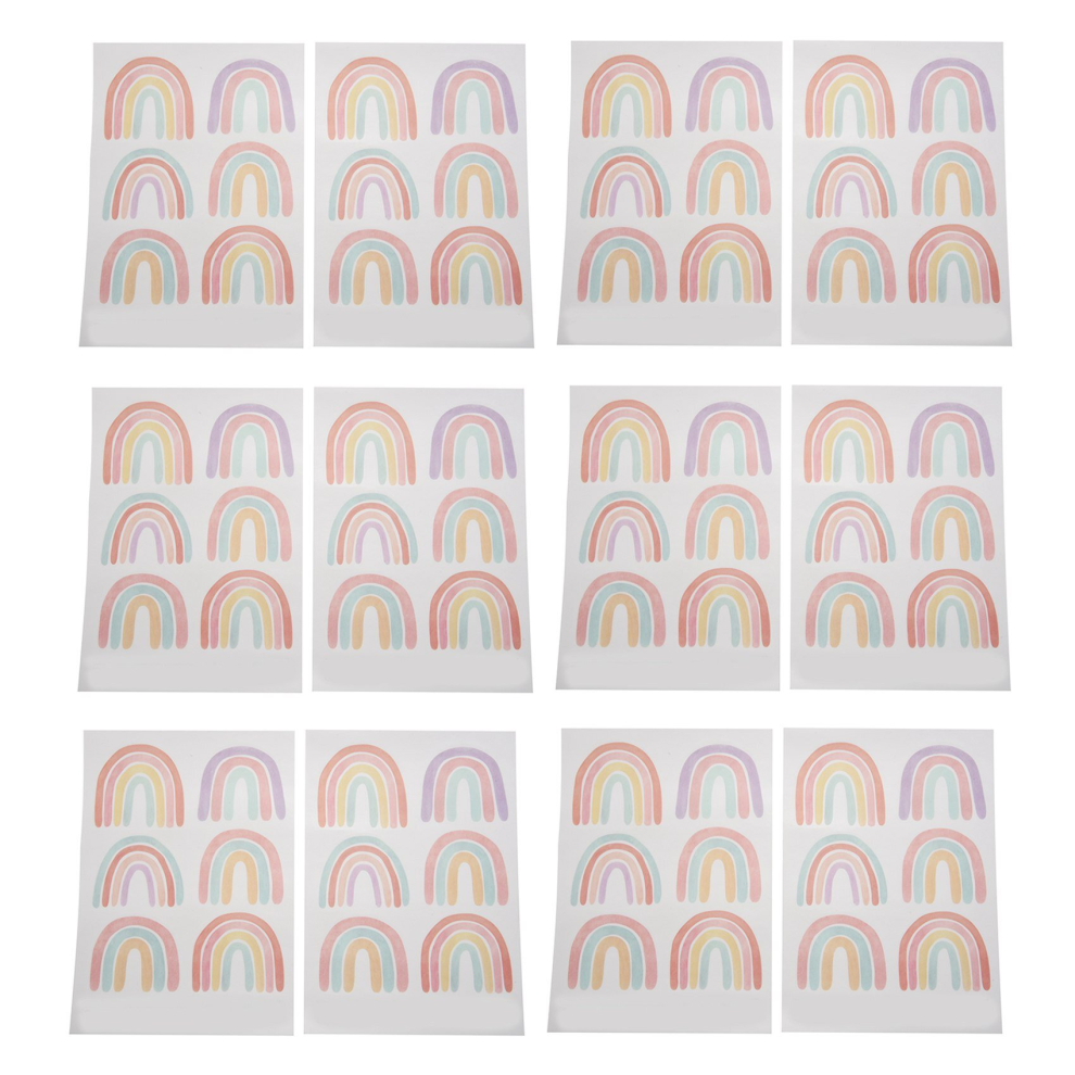 Veneka Rainbow Bedroom Decor For Rainbow Wall Decals Room Decor 72 Pieces