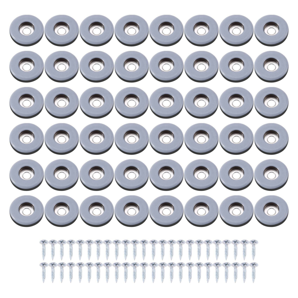 48Pcs Furniture Gliders Ptfe Easy Moving Sliders (25Mm Round) 4852751016726