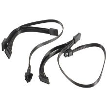2Pcs 6 Pin to 3X SATA Driver Power Cable for Supernova 650 750