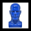 Male Mannequin Head Professional Manikin Head (Blue) 6