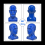 Male Mannequin Head Professional Manikin Head (Blue) 2