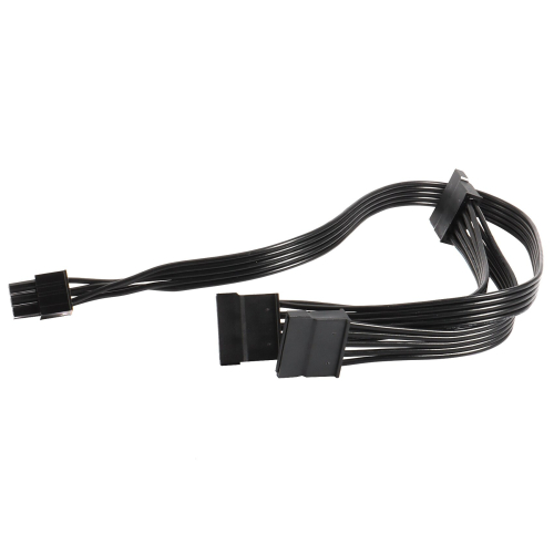 2Pcs 6 Pin to 3X SATA Driver Power Cable for Supernova 650 750 2