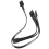 2Pcs 6 Pin to 3X SATA Driver Power Cable for Supernova 650 750 4