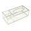 Gold Tissue Box Rectangular Clear Glass Paper Tissue Box for Home 2