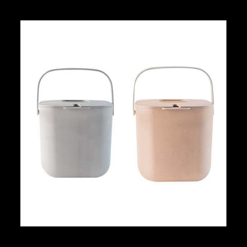 2Pcs Compost Bin for Everyday Organic Waste with Lid