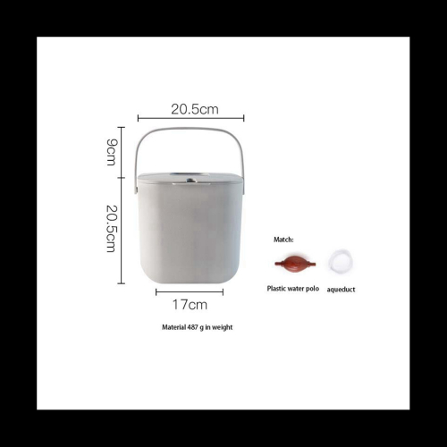 2Pcs Compost Bin for Everyday Organic Waste with Lid 2