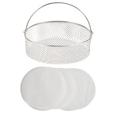 Air Fryer Basket for Mesh Steamer Basket for Ninja Foodi 6.5, 8Qt