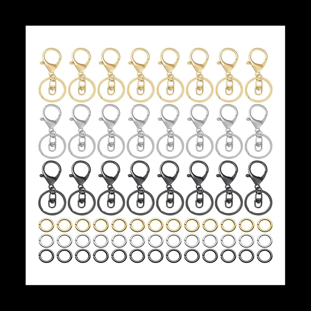 Key Ring Popular Metal Plated Lobster Clasp Rotating Key Hook,A