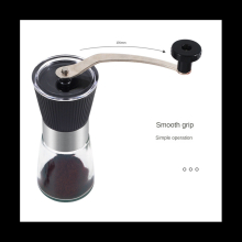 Premium Manual Coffee Grinder, Portable Hand Grinder with 420 Stainless Steel Burrs, Aluminum Body, 160ml Capacity
