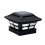 Solar Post Cap Lights for Wooden Posts Garden Decoration Black 2