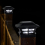 Solar Post Cap Lights for Wooden Posts Garden Decoration Black 3