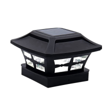 Solar Post Cap Lights for Wooden Posts Garden Decoration Black