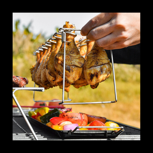 Chicken Leg Wing Grill Rack Folding Barbecue Rack 2