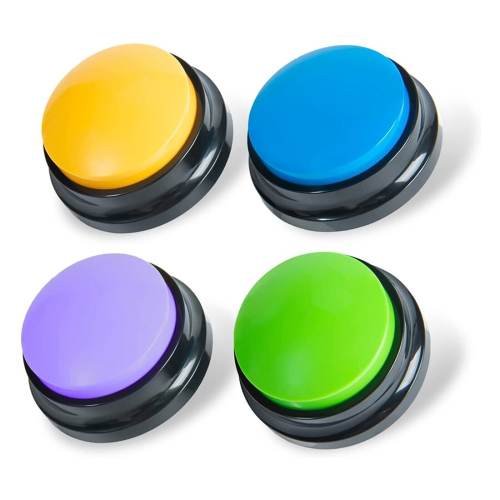 Recordable Dog Buttons, for Communication Pet Training Buzzer, 4PCS 1