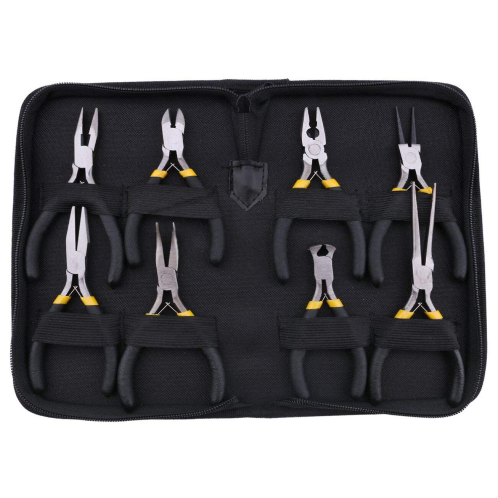8Pcs Mini Pliers Set,Diagonal Nose Wire End Cutting Cutter Plier 4852751071589