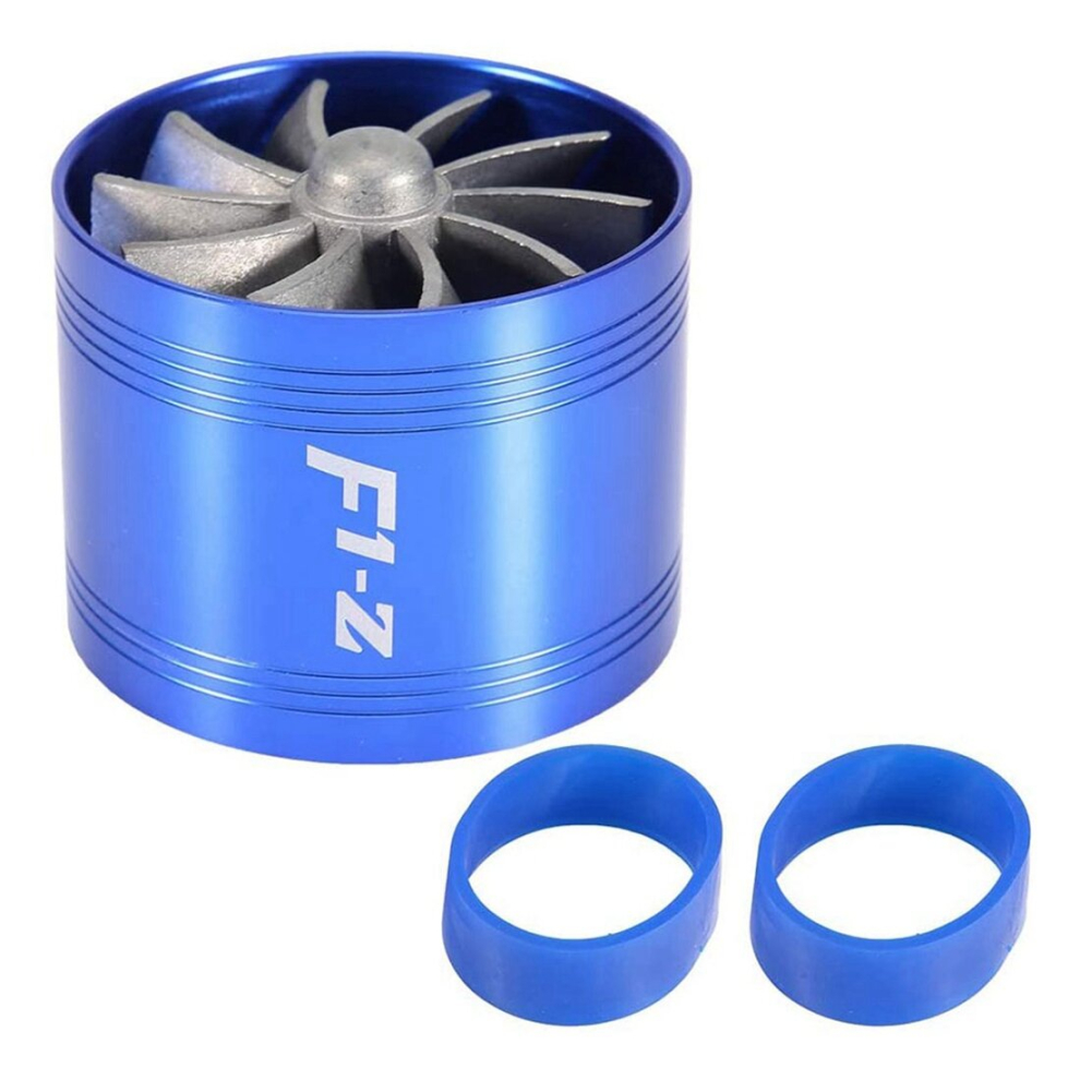 Air Intake Turbo, Car Air Intake Turbonator Single Fan (Blue)