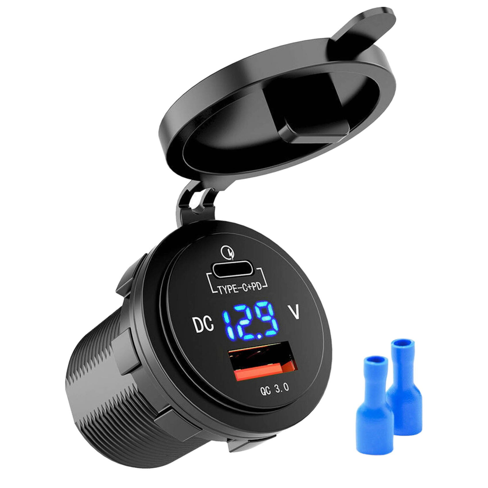 18W Quick Charge 3.0 Usb Car Charger For Car, Boat, Rv, Motorcycle 4851853414638