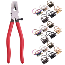 50PCS 1 Inch Lanyard Keychain Hardware with Pliers Tool