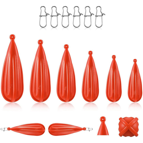 Fishing Practice Plug Fishing Casting Plug Rubber Practice Plug,6Pcs 1