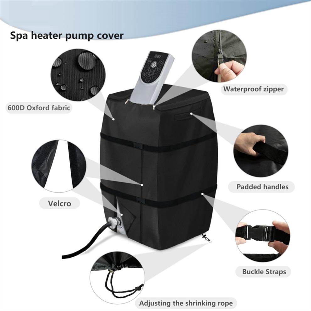 Waterproof Hot Tub Insulated Pump Cover for Multiple