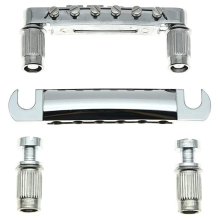 Bridge and Tailpiece Set for ABR-1 LP Electric Guitar,Silver