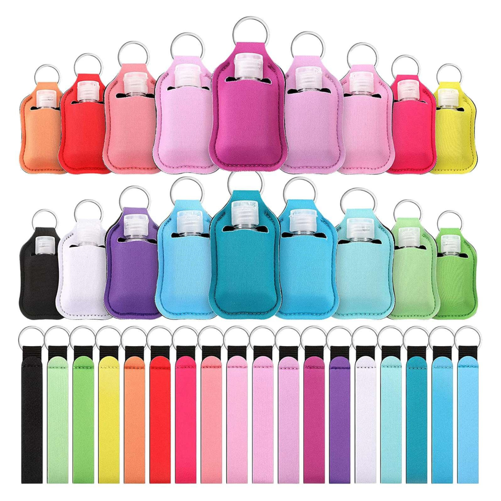 54 Pieces Set Container, Wristlet Keychain Holder