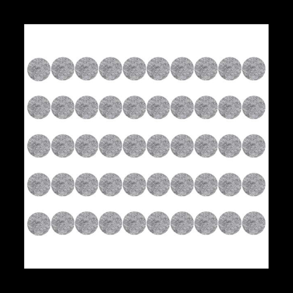 100Pcs Round Shaped Table Chair Furniture Leg Felt Mat Pad Gray Pads