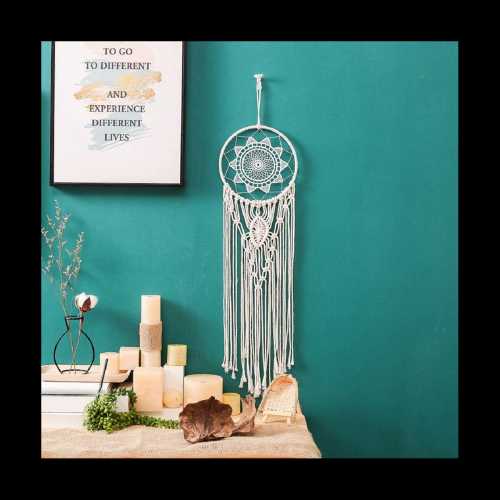 Dreamcatcher Circle Macrame Kit Macrame Wall Hanging Supplies 2