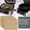 200Pcs Air Fryer Paper Air Hole Air Fryer Parchment Paper Liners 5