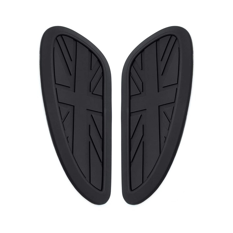 Universal Retro Motorcycle Tank Pad Protector Motorcycle Fuel,Black